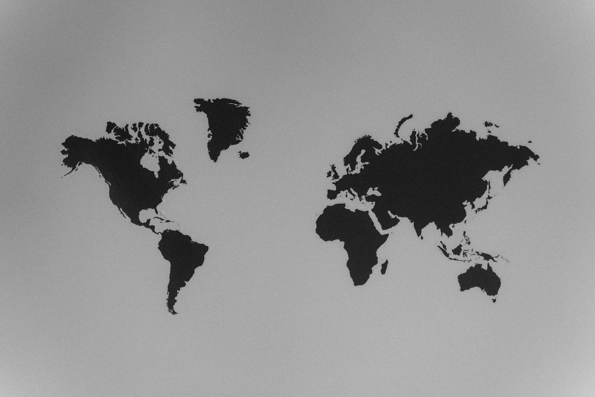 carte du monde et continents