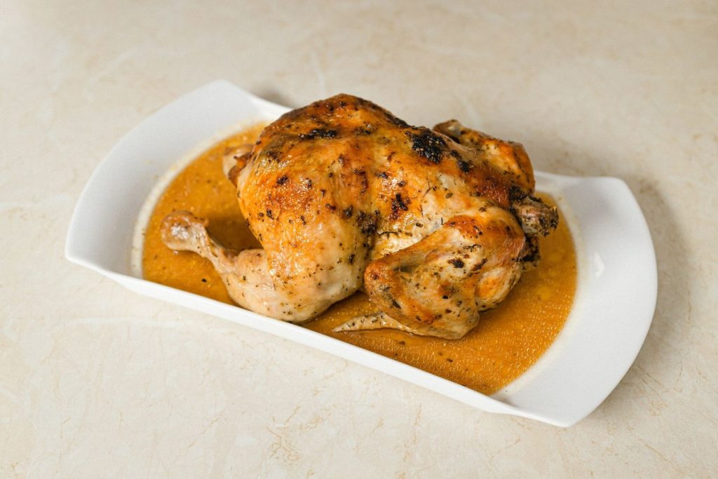cuisson au four chapon