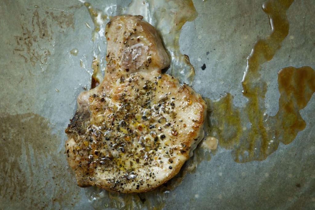 cuisson coti de porc